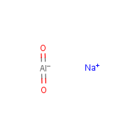 Sodium aluminate formula graphical representation