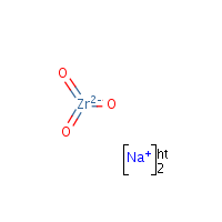 Sodium zirconate formula graphical representation