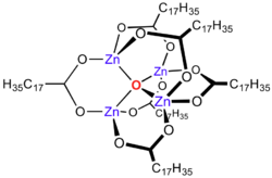 Zinc stearate formula graphical representation