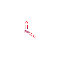 Rhenium(IV) oxide formula graphical representation