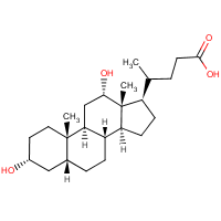 Deoxycholic acid formula graphical representation