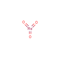 Rhenium trioxide formula graphical representation