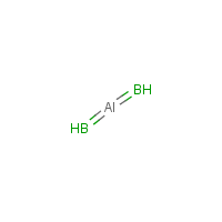 Aluminum boride formula graphical representation