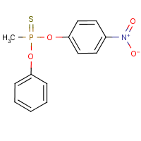 Phosphonothioic acid, methyl-, O-(4-nitrophenyl) O-phenyl ester formula graphical representation