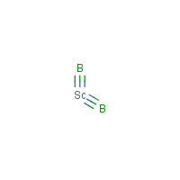 Scandium boride formula graphical representation