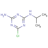 Desethyl atrazine formula graphical representation