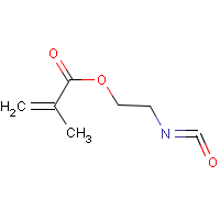 Methacryloyloxyethyl isocyanate formula graphical representation