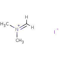 Dimethyl(methylene)ammounium iodide formula graphical representation