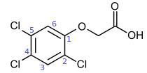 2,4,5-T formula graphical representation