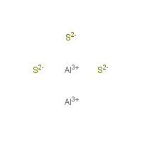 Aluminum sulfide formula graphical representation