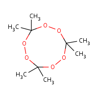 Triacetone triperoxide formula graphical representation