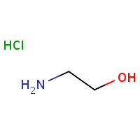 Ethanolamine hydrochloride formula graphical representation