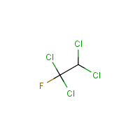 1,1,2,2-Tetrachloro-1-fluoroethane formula graphical representation