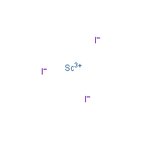 Scandium iodide formula graphical representation