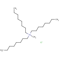 Methyltrioctylammonium chloride formula graphical representation