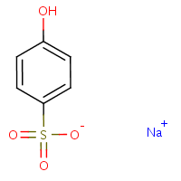 Sodium 4-hydroxybenzenesulfonate formula graphical representation