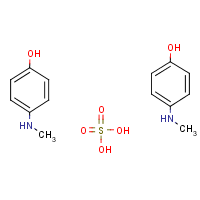 p-Methylaminophenol sulfate formula graphical representation