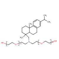 Ethoxylated dehydroabietylamine formula graphical representation
