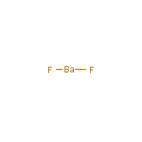 Barium fluoride formula graphical representation