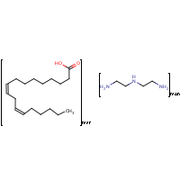 Linoleic acid dimer-diethylenetriamine polymer formula graphical representation