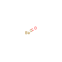 Barium oxide formula graphical representation