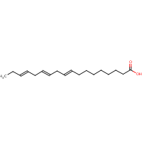 Linolenic acid formula graphical representation