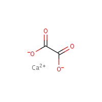 Calcium oxalate formula graphical representation
