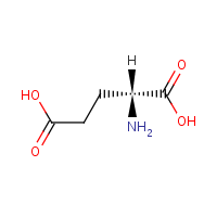 D-Glutamic acid formula graphical representation