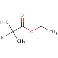 Ethyl 2-bromoisobutyrate formula graphical representation