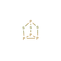 Phosphorus sesquisulfide formula graphical representation