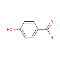 p-Hydroxybenzaldehyde formula graphical representation