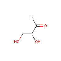 D-Glyceraldehyde formula graphical representation