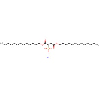 Sodium bis(tridecyl) sulfosuccinate formula graphical representation