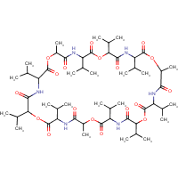 Valinomycin formula graphical representation