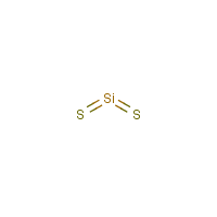 Silicon disulfide formula graphical representation