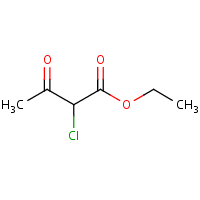 Ethyl 2-chloroacetoacetate formula graphical representation