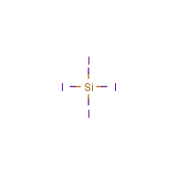 Silicon tetraiodide formula graphical representation