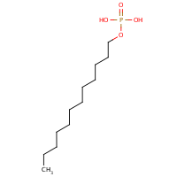 Phosphoric acid, monododecyl ester formula graphical representation