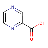 Pyrazinoic acid formula graphical representation