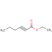 Ethyl 2-hexynoate formula graphical representation