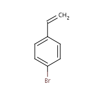 4-Bromostyrene formula graphical representation