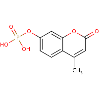 4-Methylumbelliferyl phosphate formula graphical representation