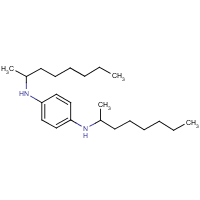 Di-2-octyl-p-phenylenediamine formula graphical representation