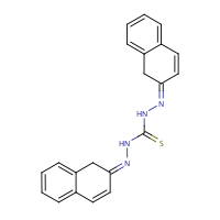 Di-2-naphthylthiocarbazone formula graphical representation