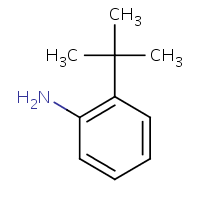 2-tert-Butylaniline formula graphical representation