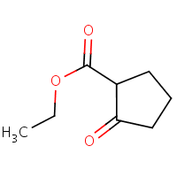 Ethyl 2-oxocyclopentanecarboxylate formula graphical representation