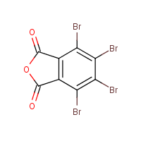 3,4,5,6-Tetrabromophthalic anhydride formula graphical representation