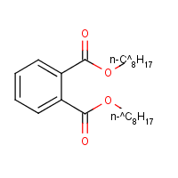 Di-n-octyl phthalate formula graphical representation
