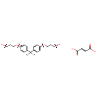 Bisphenol A, adduct with propylene oxide, fumaric acid polymer formula graphical representation