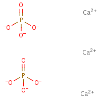 Calcium phosphate formula graphical representation